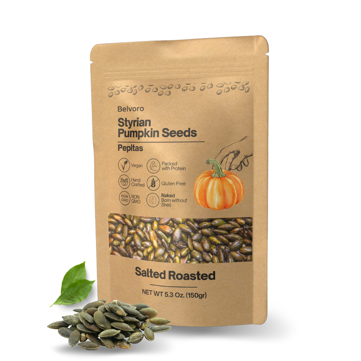 Salted & Roasted Pumpkin Seeds - Pepitas